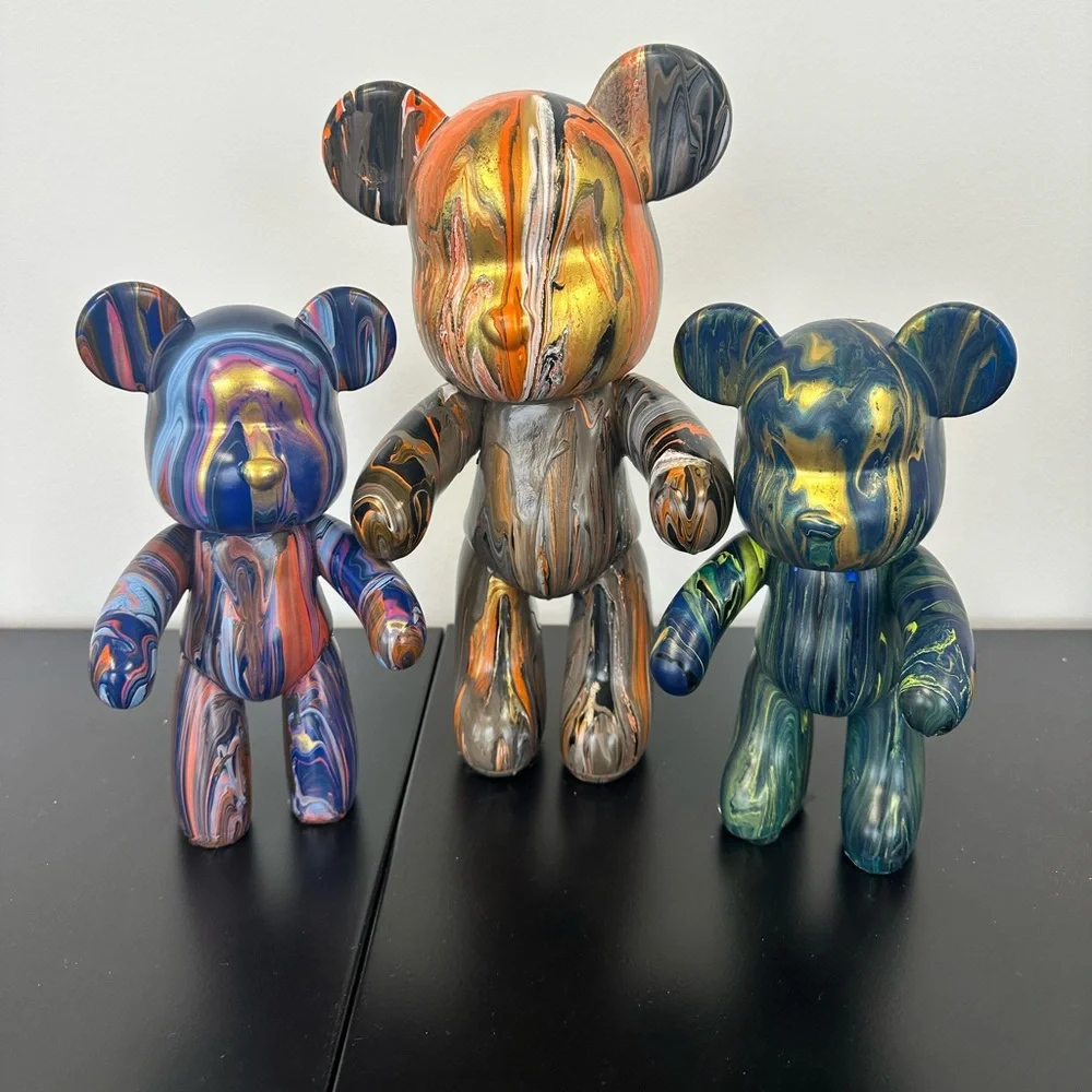 Colorful Bear Art Sculpture. CAN BE CUSTOMIZED